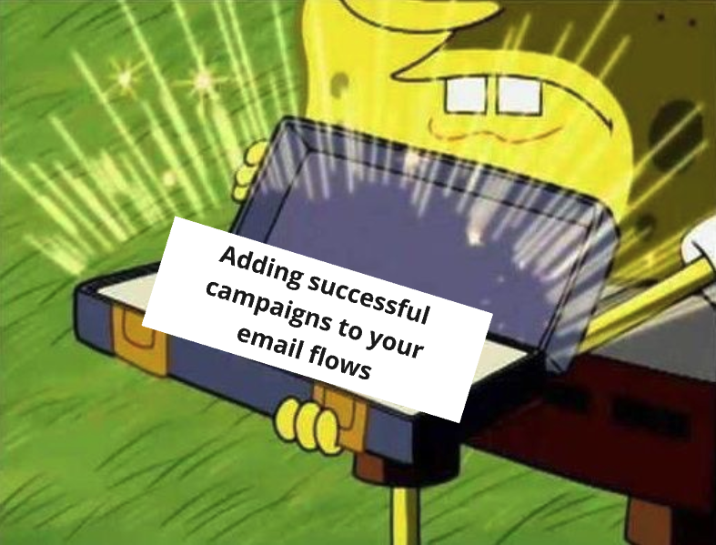 Adding winning campaigns to your email flows
